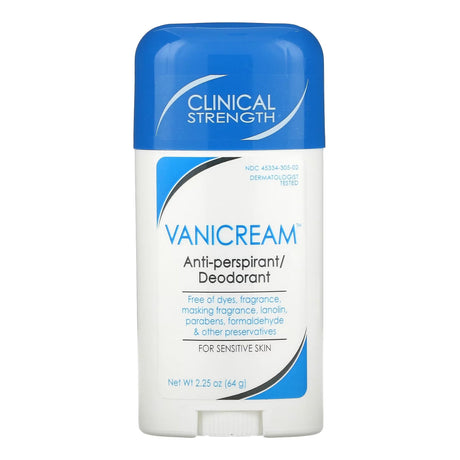 Antiperspirant Deodorant Vanicream® Solid Unscented 24 Hour Dye Fragrance Free - BeHope