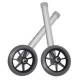 Walker Wheels 5 Fixed With Rear Glide Caps (pair) - BeHope