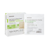 Thin Foam Dressing Mckesson Lite With Border Film Backing Silicone Gel Adhesive Sterile - BeHope