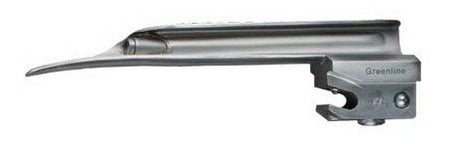 Laryngoscope Blade Greenline® Miller Type Fiberoptic Superior Cleaning - BeHope