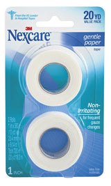 Medical Tape Nexcare™ Gentle White 1 Inch X 10 Yard Paper NonSterile - BeHope