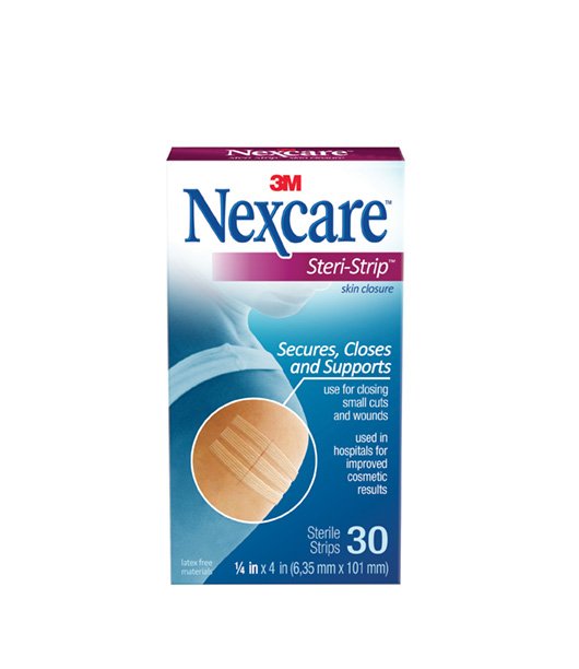Skin Closure Strip Nexcare™ Steri-Strip™ 1/4 X 4 Inch Ventilated Strip White - BeHope