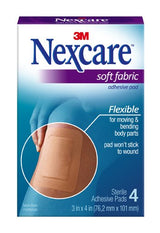 Adhesive Strip Nexcareâ„¢ Fabric Tan 3 X 4 Inch Sterile - BeHope