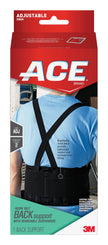 Occupational Back Support Ace™ One Size Fits Most Hook and Loop Closure Up to 48 Inch Waist Circumference 9 Inch Height Adult - BeHope