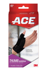 Thumb Stabilizer Ace™ Brand Deluxe Adult One Size Fits Most Lacing System Closure Right Hand Black - BeHope