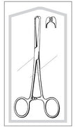 Tissue Forceps Econo Sterile™ Allis 7-1/4 Inch Length Floor / Office Grade Pakistani Stainless Steel Sterile Locking Finger Ring Handle Straight 6 X 7 Teeth - BeHope