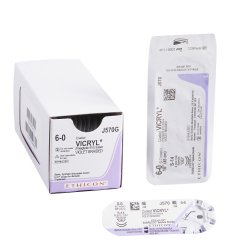 Absorbable Antibacterial Suture Without Needle Coated Vicryl™ Plus Braided Polyglactin 910 With Irgacare Mp Braided Size 3-0 - Behope