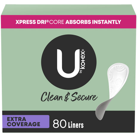 Panty Liner U By Kotex® Clean & Secure Instant Absorbency Unscented - BeHope