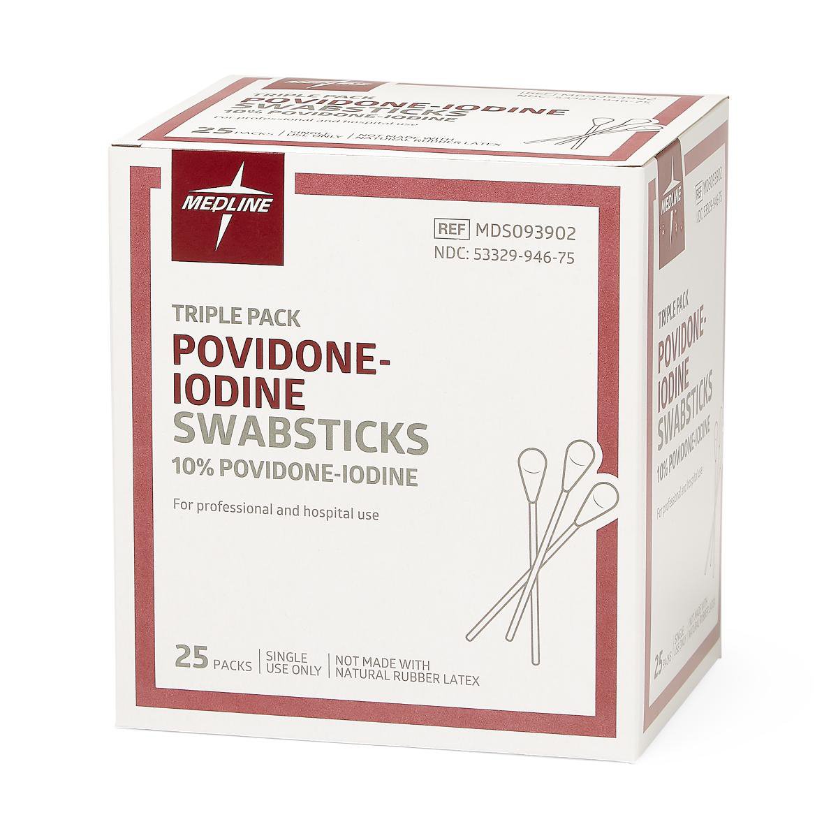 Impregnated Swabstick 10% Strength Povidone-Iodine Individual Packet NonSterile - BeHope