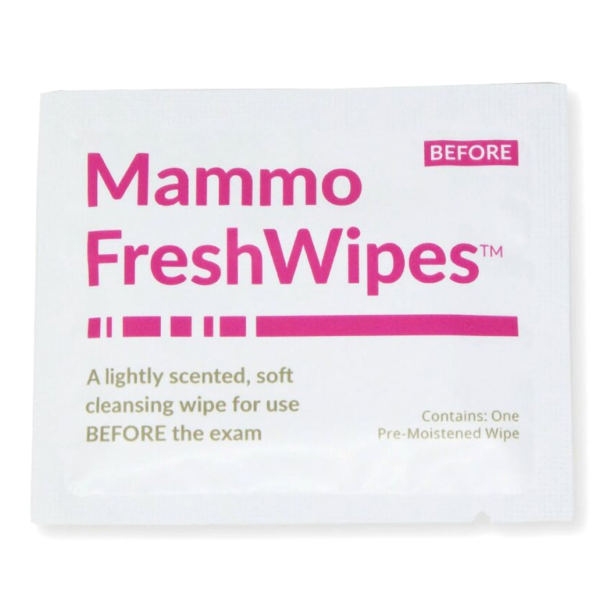 Mammography Cleansing Towelette PDC® Freshwipes™ Individual Packet Scented 50 Count - BeHope