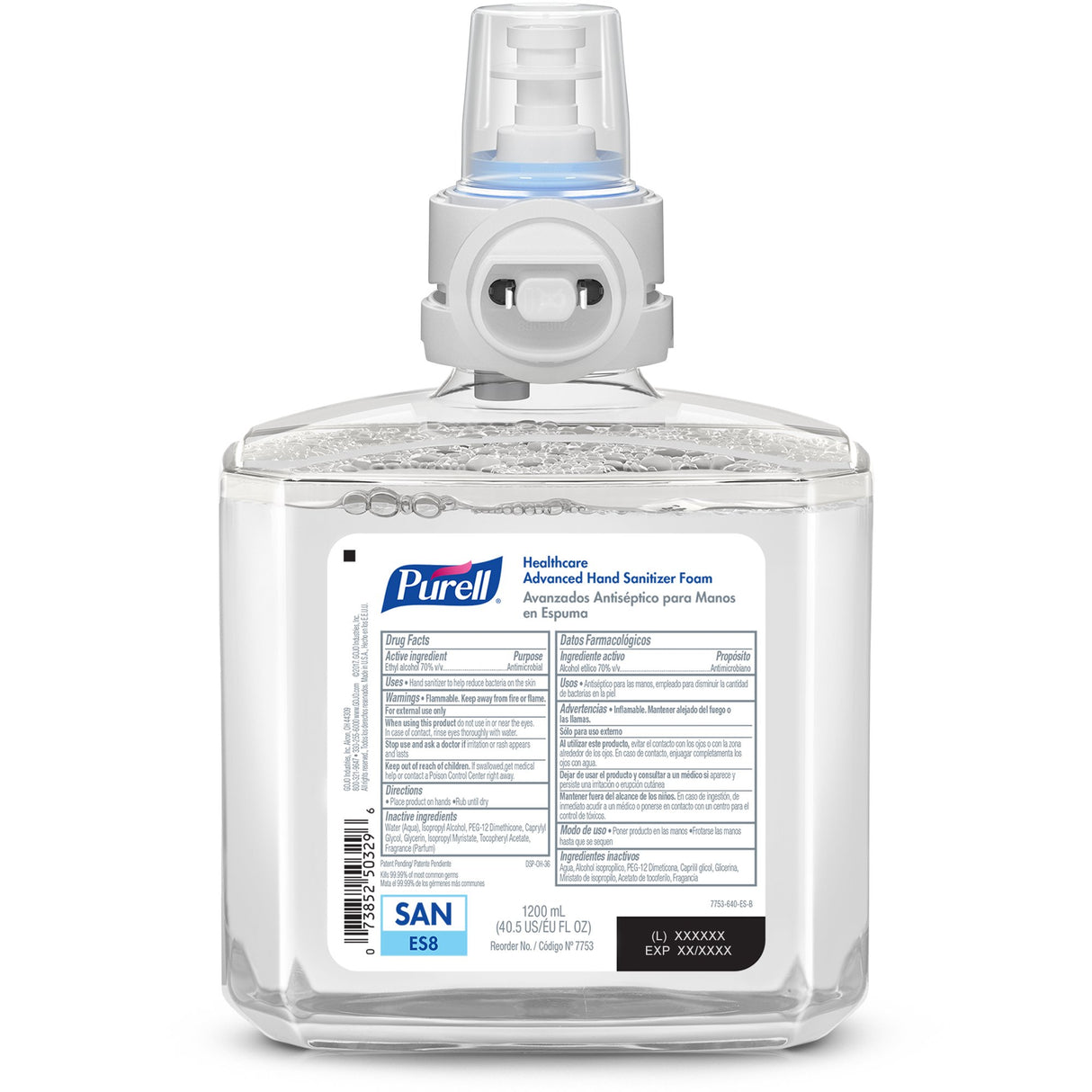 Hand Sanitizer Purell® Healthcare Advanced 1,200 mL Ethyl Alcohol Foaming Dispenser Refill Bottle - BeHope