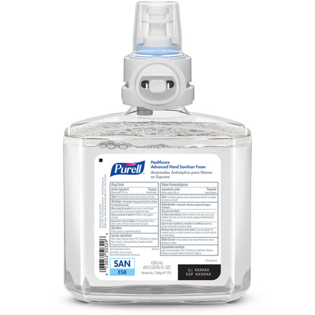 Hand Sanitizer Purell® Healthcare Advanced 1,200 mL Ethyl Alcohol Foaming Dispenser Refill Bottle - BeHope