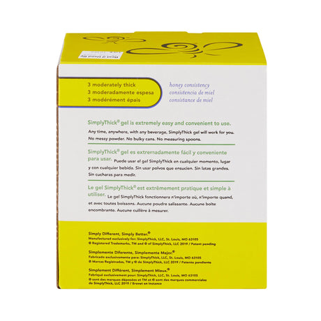 Food and Beverage Thickener SimplyThick® Easy Mix 12 Gram Individual Packet Unflavored Gel IDDSI Level 3 Moderately Thick/Liquidized - BeHope