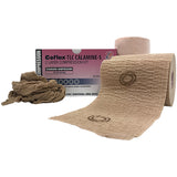 2 Layer Compression Bandage System CoFlex® TLC Calamine with Indicators 4 Inch X 6 Yard / 4 Inch X 7 Yard Self-Adherent / Pull On Closure Tan NonSterile 35 to 40 mmHg - BeHope