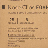 Nose Clip McKesson Foam, Disposable, Blue Plastic For Spirometer - BeHope