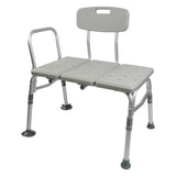 Mckesson Knocked Down Aluminum Bath Transfer Bench with Removable Arm Rail - BeHope