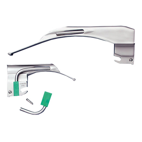 Laryngoscope Blade McKesson Macintosh Type Fiberoptic Light Universal NonSterile - BeHope