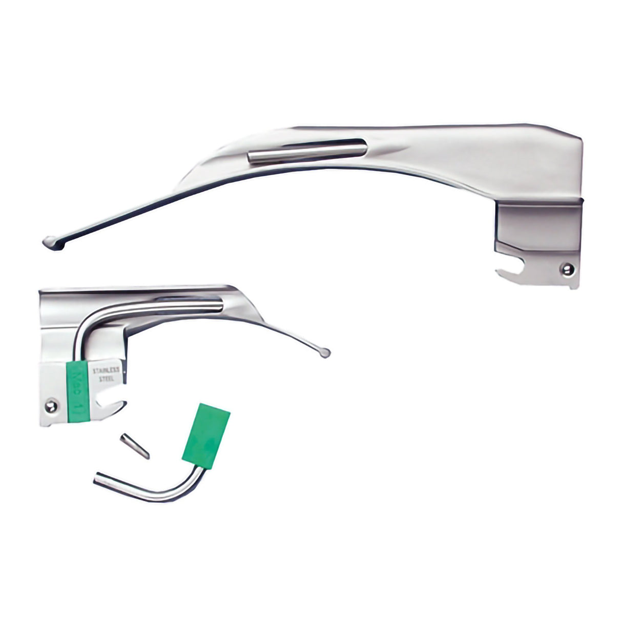 Laryngoscope Blade McKesson Macintosh Type Fiberoptic Light Adult NonSterile - BeHope