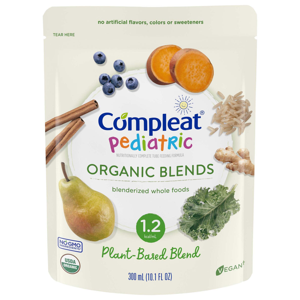 Pediatric Oral Supplement Compleat® Organic Blends Plant Based Food Allergies - BeHope