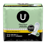 Feminine Pad U by Kotex® Ultra Thin Regular Absorbency - BeHope