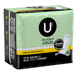 Feminine Pad U by Kotex® Ultra Thin Regular Absorbency - BeHope