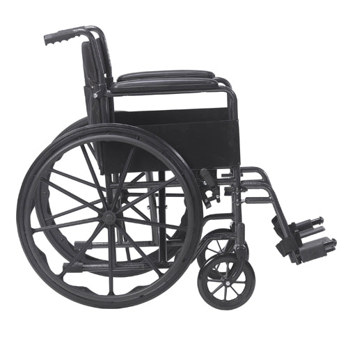 Wheelchair 18   w/Fixed Full Arms & Swingaway Det Footrests