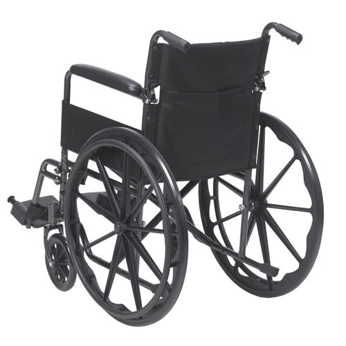Wheelchair 18   w/Fixed Full Arms & Swingaway Det Footrests