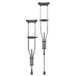 Underarm Crutches McKesson Youth / Adult / Tall Adult 4 Foot 6 Inch to 6 Foot 6 Inch User Height Aluminum Frame 300 lbs. Weight Capacity - BeHope