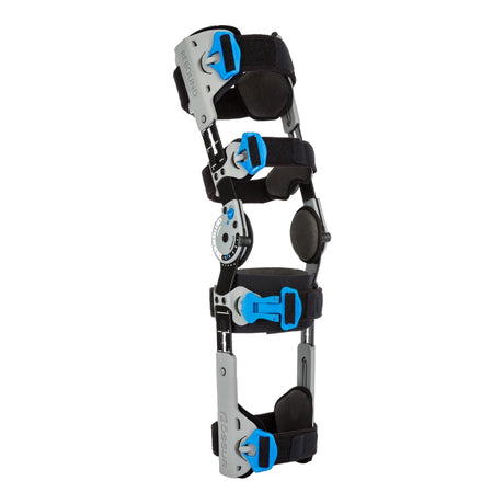 Post-Op Knee Brace Ossur® Rebound® One Size Fits Most Buckle Closure / D-Ring / Hook and Loop Strap 16 to 32 Inch Thigh Circumference Left or Right Knee - BeHope