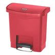 Trash Can Rubbermaid® Streamline™ 16 Quart / 4 gal. Red Plastic Rectangular - BeHope