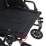 Cruiser X4 W/C 20  w/SF & Ht Adj Flip-Back Desk Arms