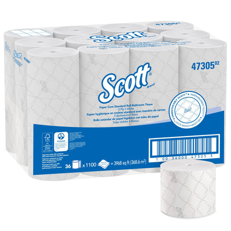 Toilet Tissue Scott® Pro White 2-Ply Standard Size Cored Roll 1100 Sheets 3-7/10 X 3-9/10 Inch - BeHope