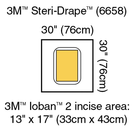 Surgical Drape 3M™ Steri-Drape™ Large Pouch with Incise Film 30 W X 30 L Inch Sterile - BeHope