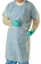 Protective Procedure Gown Classic Cover X-large Yellow Nonsterile Not Rated Disposable