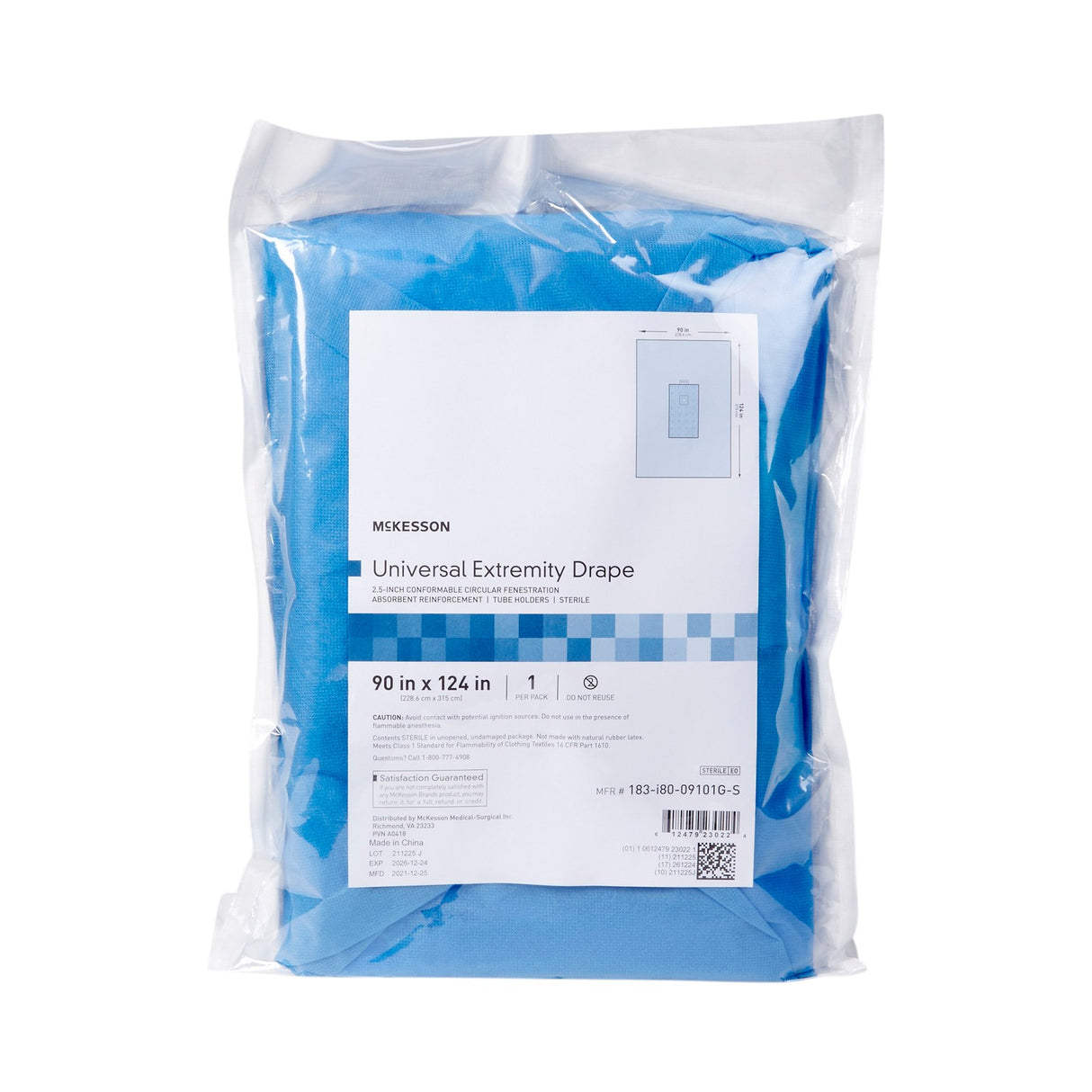 Orthopedic Drape McKesson Universal Extremity Drape 90 W X 124 L Inch Sterile - BeHope