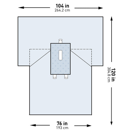 Mckesson Sterile Abdominal Laparotomy Drape with Edgeguard Technology - BeHope