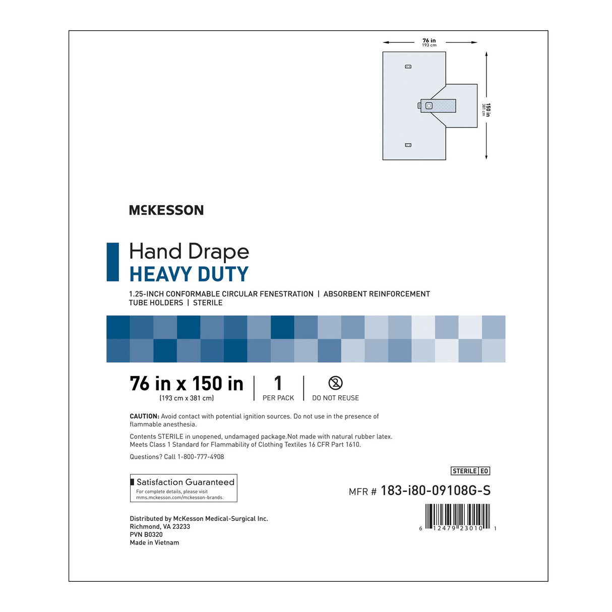 Orthopedic Drape McKesson Hand Drape 114 W X 150 L Inch Sterile - BeHope