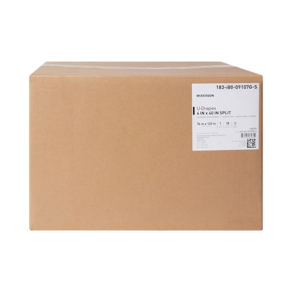 Orthopedic Drape McKesson U-Drape with Split 76 W X 120 L Inch Sterile - BeHope