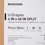 Orthopedic Drape McKesson U-Drape with Split 76 W X 120 L Inch Sterile - BeHope