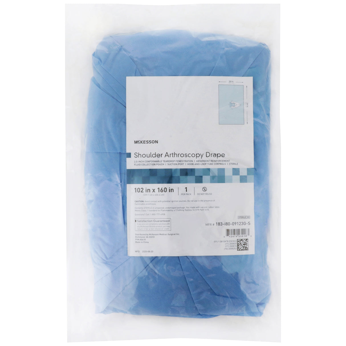 Orthopedic Drape McKesson Shoulder Arthroscopy Drape 102 W X 160 L Inch Sterile - BeHope