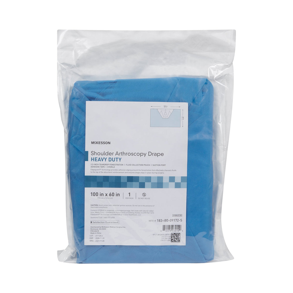 Orthopedic Drape McKesson Heavy-Duty Shoulder Arthroscopy Drape 100 W X 60 L Inch Sterile - BeHope