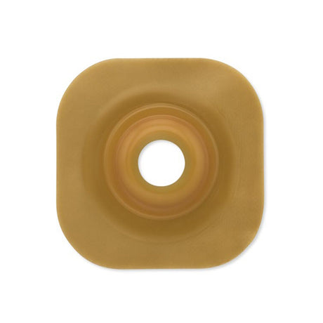 Ostomy Barrier New Image™ Trim to Fit, Standard Wear Adhesive Tape Borders 70 mm Flange Blue Code System Flexwear Up to 2 Inch Opening 5 X 5 Inch - BeHope