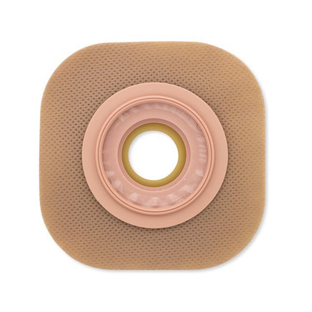Ostomy Barrier New Image™ Trim to Fit, Standard Wear Adhesive Tape Borders 70 mm Flange Blue Code System Flexwear Up to 2 Inch Opening 5 X 5 Inch - BeHope