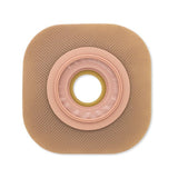 Ostomy Barrier New Image™ Trim to Fit, Standard Wear Adhesive Tape Borders 70 mm Flange Blue Code System Flexwear Up to 2 Inch Opening 5 X 5 Inch - BeHope