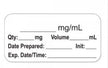 Drug Label PDC® Anesthesia Label _mg/mL Qty:_mg Volume_mL Date Prepared:_ White 3/4 X 1-1/2 Inch - BeHope