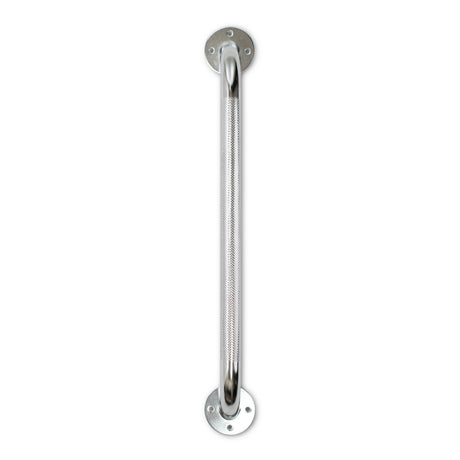 Wall Grab Bar McKesson Chrome Finish Knurled Steel - BeHope