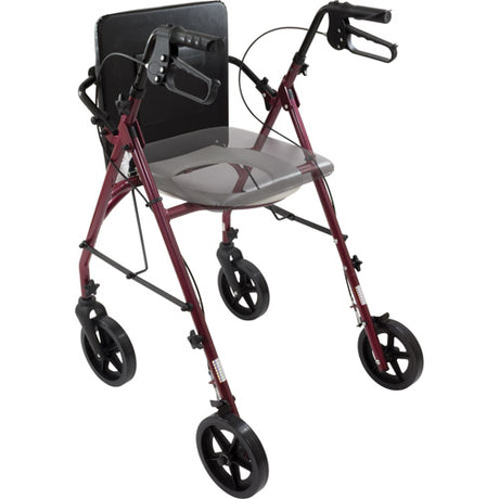 Cadre de marcheur pour siège de toilette Free2GoTM Rollator Bordeaux