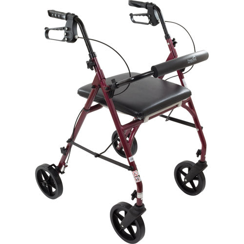 Cadre de marcheur pour siège de toilette Free2GoTM Rollator Bordeaux
