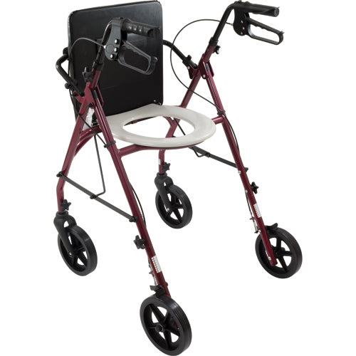 Cadre de marcheur pour siège de toilette Free2GoTM Rollator Bordeaux