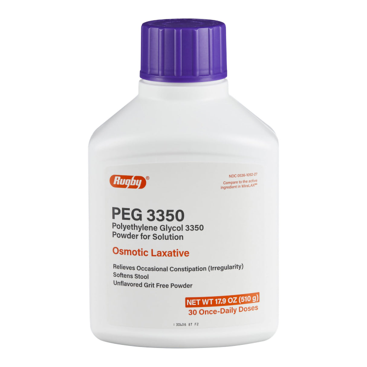 Polyethylene Glycol 3350 (PEG 3350) / Sodium Chloride / Sodium Bicarbonate / Potassium Chloride 510 Gram Powder for Solution 30 Doses - BeHope